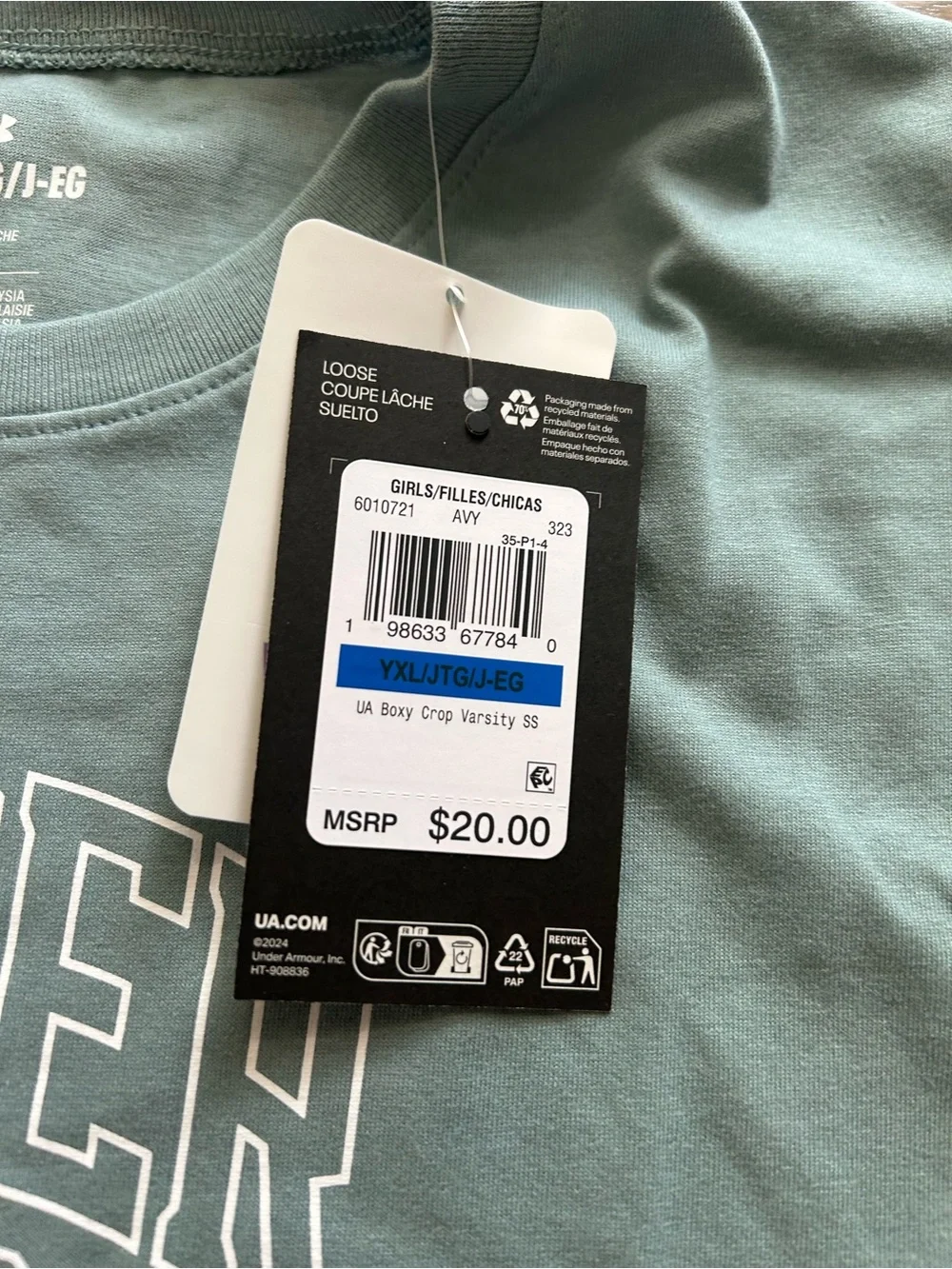 NWT Under Armour Girls Set size XL